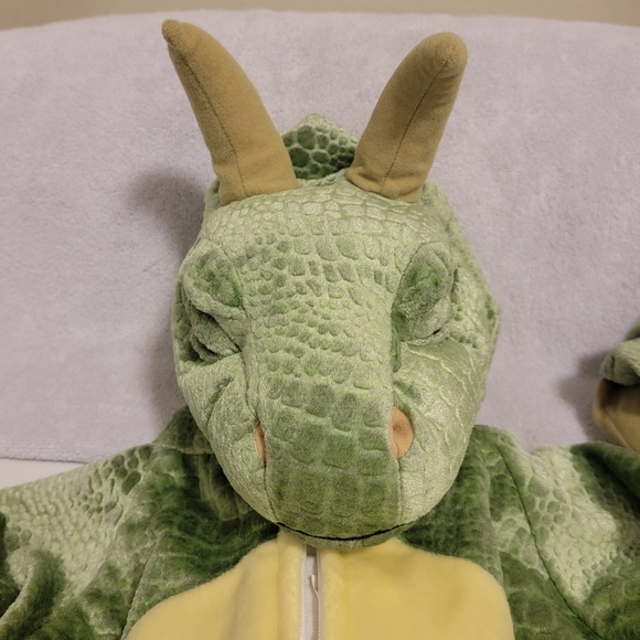 VTG Dinosaur Green Dragon Tail Claws Costume Dress Up Outfit Sz 4T / 44" Length‎ - Picture 16 of 16